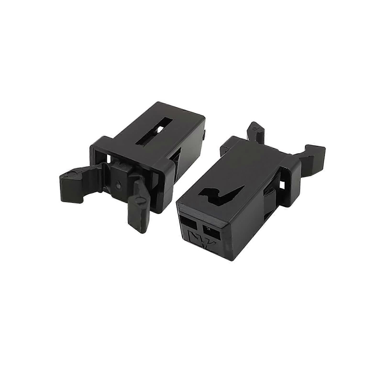 PR001 Small Door Lock Switch Black 10pcs for Air Conditioner DVD Player Panel Lock Replacement