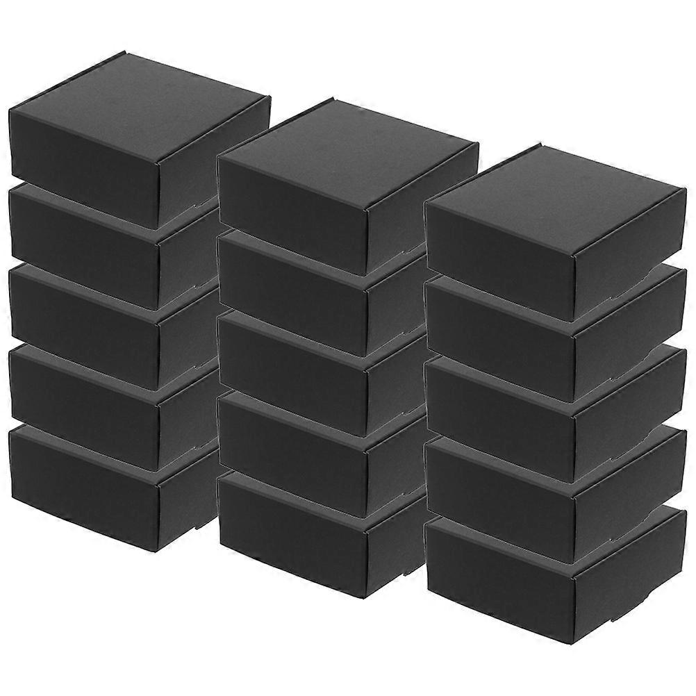 Black Mailing Packing Box for Storage Use Paper Box 15Pcs