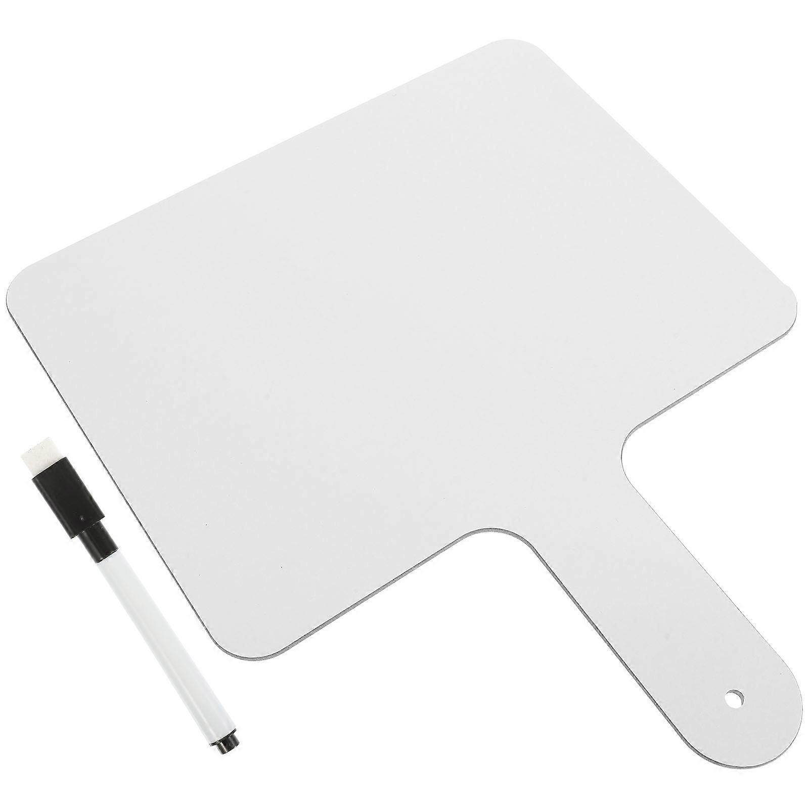 Handheld White Board Answer Paddle for Classroom Use 1Set Double Sided Dry Erase