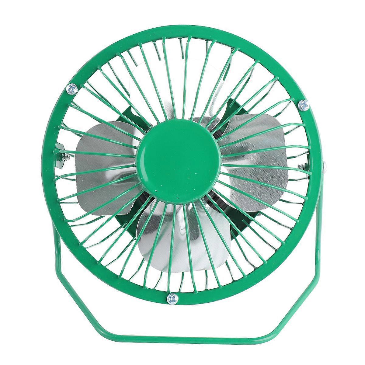 Portable Mini Fan USB Table Fan for Cooling 4'' Green