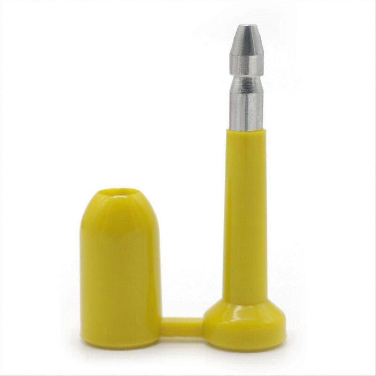 10PCS Anti-Theft Container Seal Lock Disposable Bullet Shape yellow