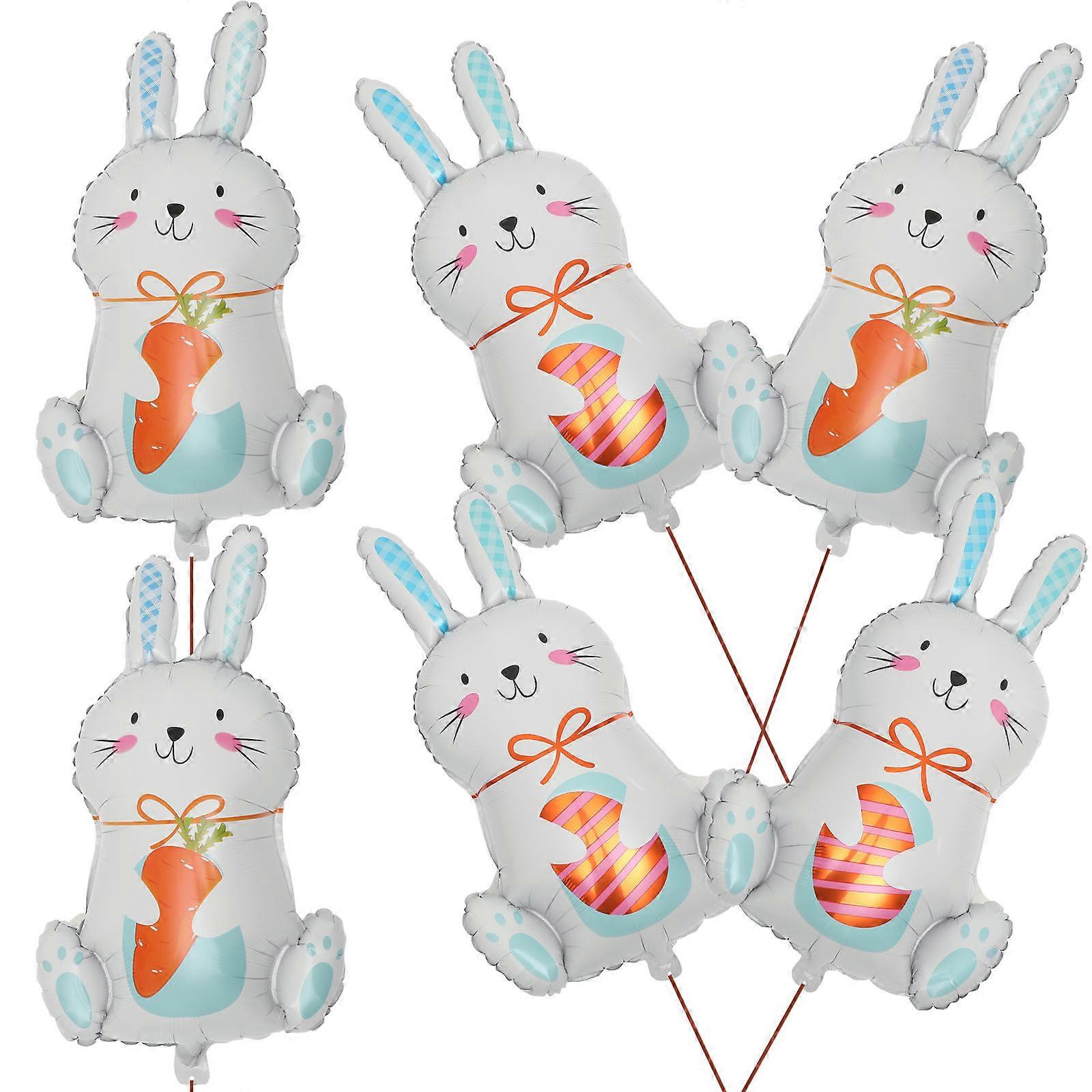 Rabbit Balloons Easter Theme for Decoration 24Pcs Easter Party Balloon Set