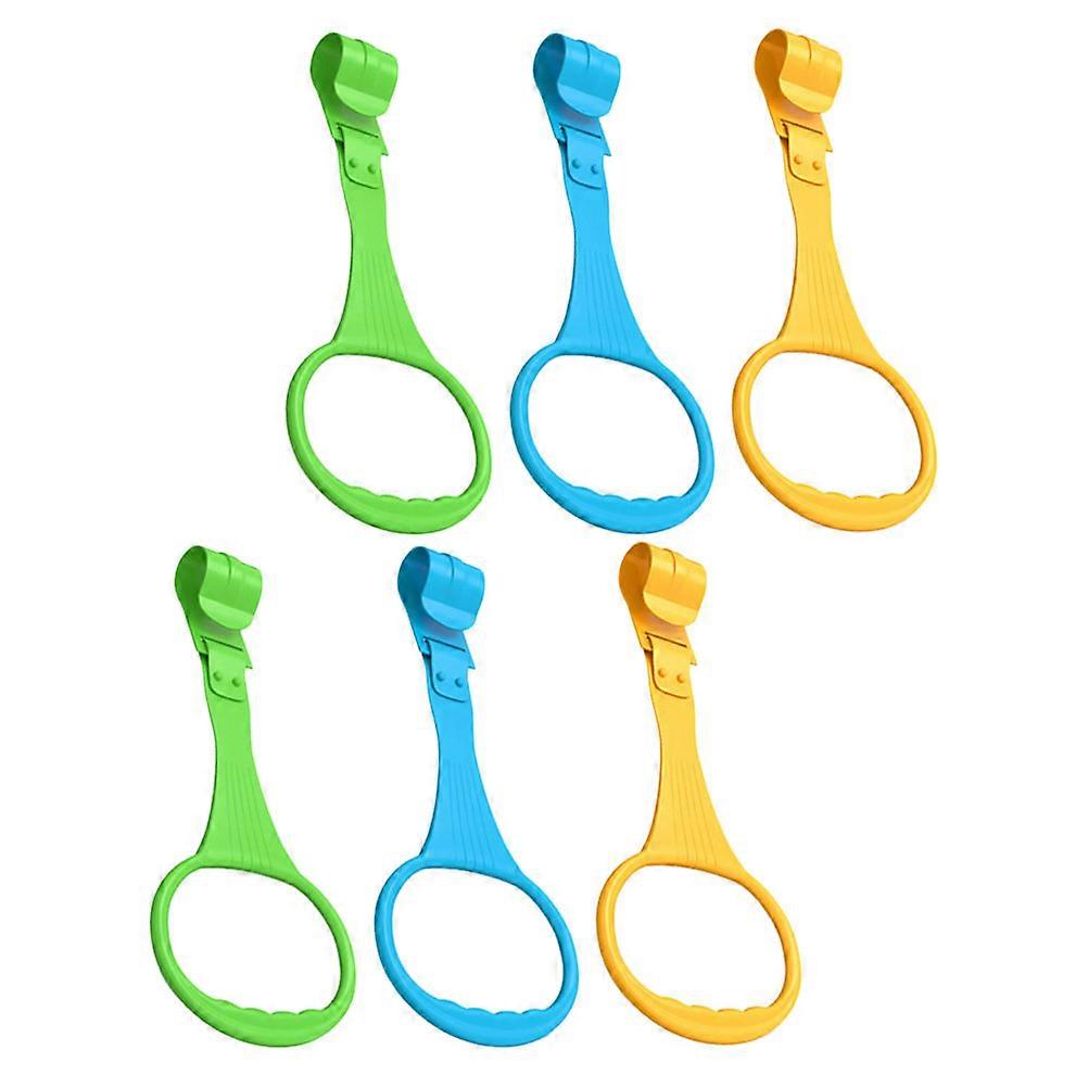 Infant Bed Pull Ring Plastic Baby Hand Pull Ring 6Pcs for Walking Aid