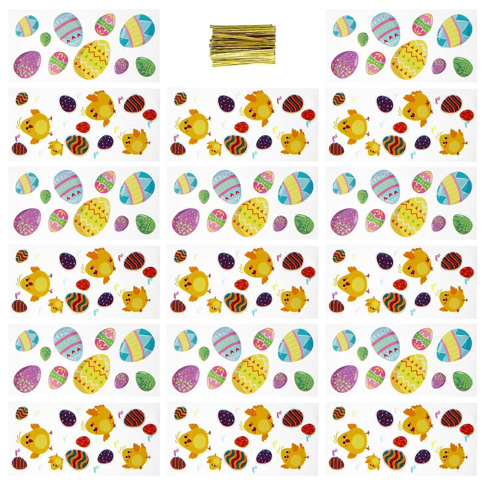 Easter Candy Bag Plastic Gift Packaging Bags for Packaging with 200Pcs