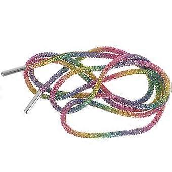 Lacets décoratifs en cristal, accessoire rond pour chaussures, idéal au quotidien et pour les mariages (1 pièce).