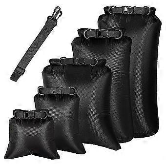 6Pcs Waterproof Dry Bag Set for Kayaking Boating,Drybag Outdoor Storage Bags for Canoeing Camping Swimming Hiking,Black good quality