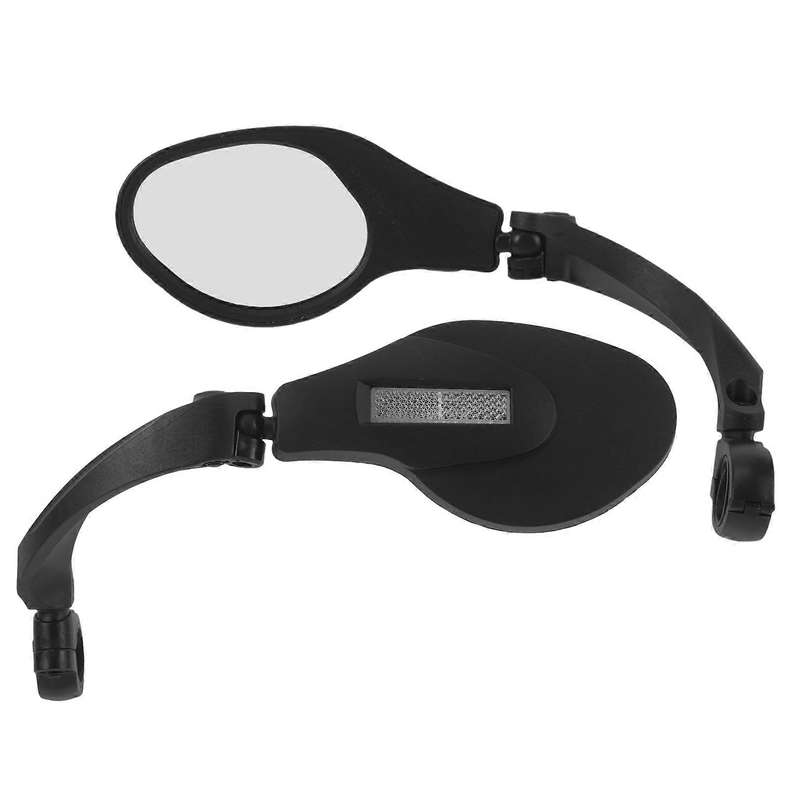 Bicycle Rearview Mirror 2Pcs for Handlebar Mount with Enhanced Safety Function