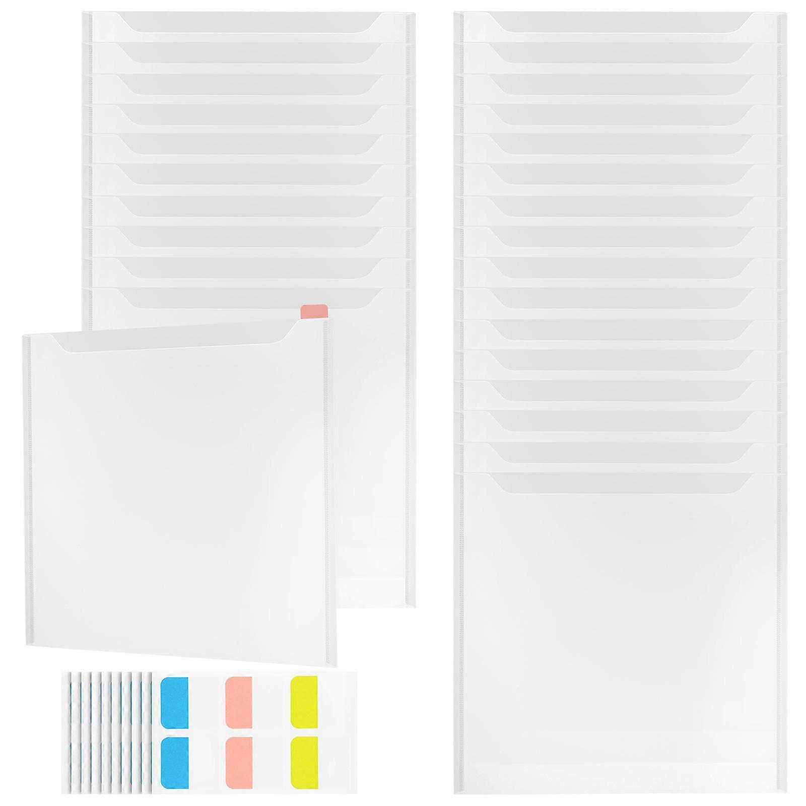 Multi Color Plastic Paper Organizer Folder for Document Storage 36Pcs