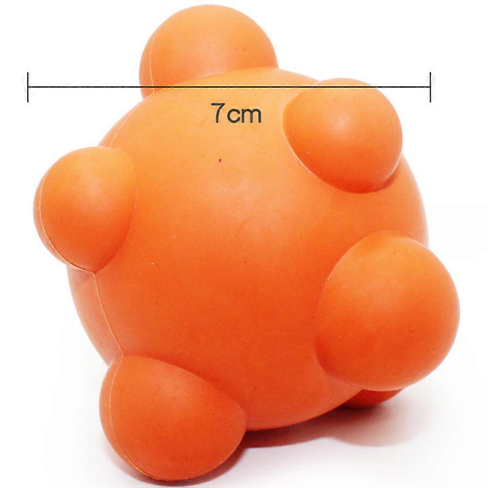 Rubber Irregular Bouncing Ball Interactive Dog Toy for 2Pcs Pet Supplies