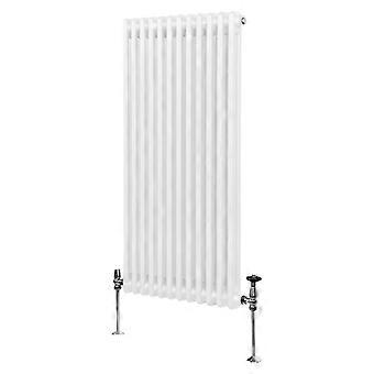 Traditional 2 Column Radiator 1500mm x 562mm Modern Central Heating Heater Gloss White Carbon Steel