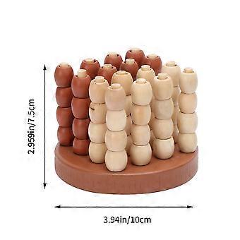 3D Game Four in a Row Game Wooden Strategy Games Wooden Chess Board Game Intellectual Toys Logical Toys Kids Educational Toys