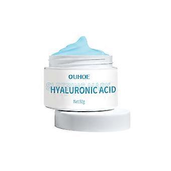 Hyaluronzuur slaapmasker met squalaan en betaïne, hydraterend, vochtinbrengend, poriënverstrakkend en verhelderend nachtmasker