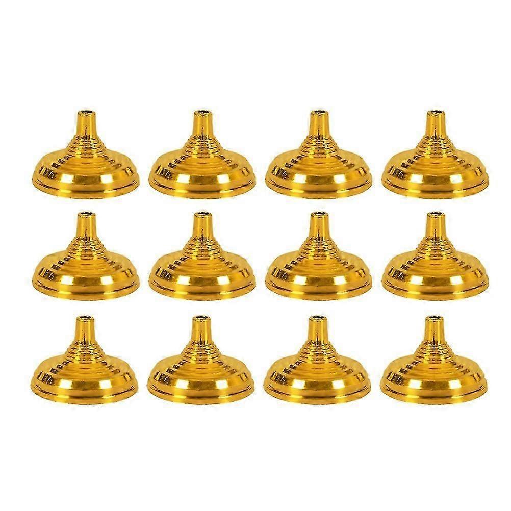 Flag Pole Holder Gold Plated Round Bracket for Mounting 48Pcs