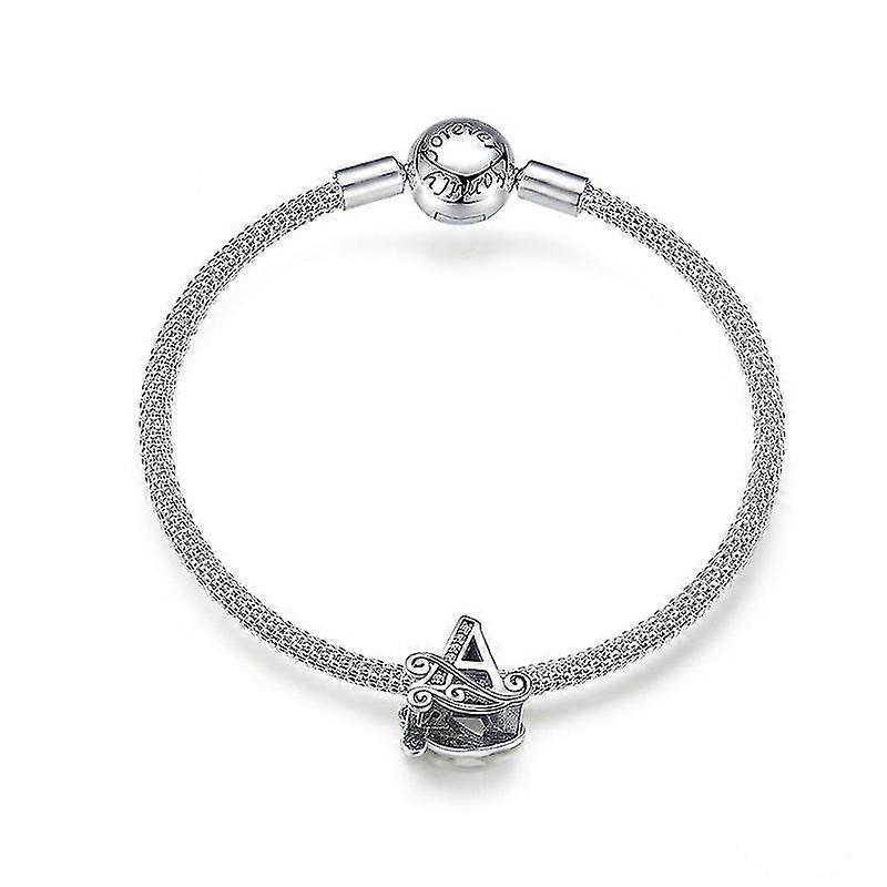 Sterling Silver Letter Bracelet