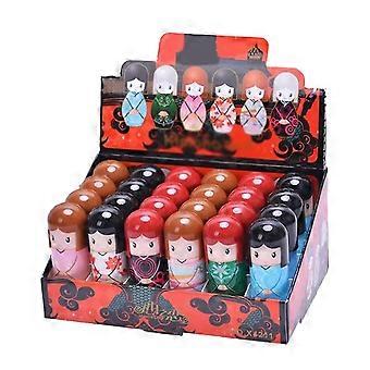 Lip Balm Set for Deep Hydration and Color Brightening - 24 Doll-Shaped Moisturizing Treatment