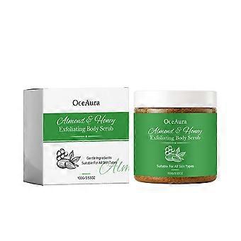 1/2/3 Natural Almond Honey Body Scrub, Exfoliating Sugar Scrub with Argan Oil & Vitamin C for All Skin Types Daily Use