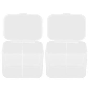 Nail Cotton Pad Organizer Case for Storage 2Pcs Cotton Pad Box