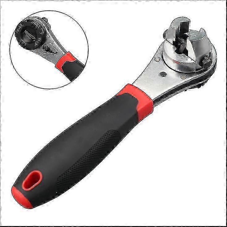 Adjustable ratchet key universal multi-function tool 6-22 high-grade adjustable ratchet wrench universal universal multi-function tool