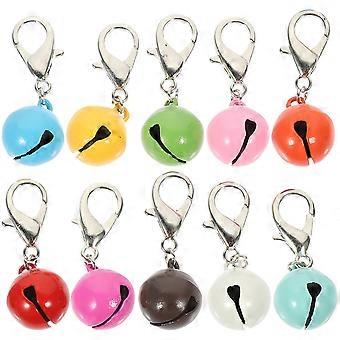 Metal Pet Collar Bell Cat Dog Collar Bells for Multi-Function 10Pcs