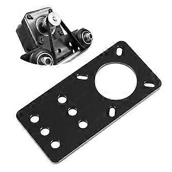 Placa de montagem do motor anodizado de alumínio Stepper Motor Montagem Placa 3D Acessórios para impressora 3D NEMA 17 (preto)