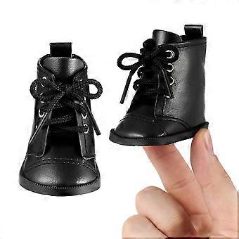 1 Pair of Doll Dressing Boots Doll PU Boots Miniature 18-inch Doll Shoes