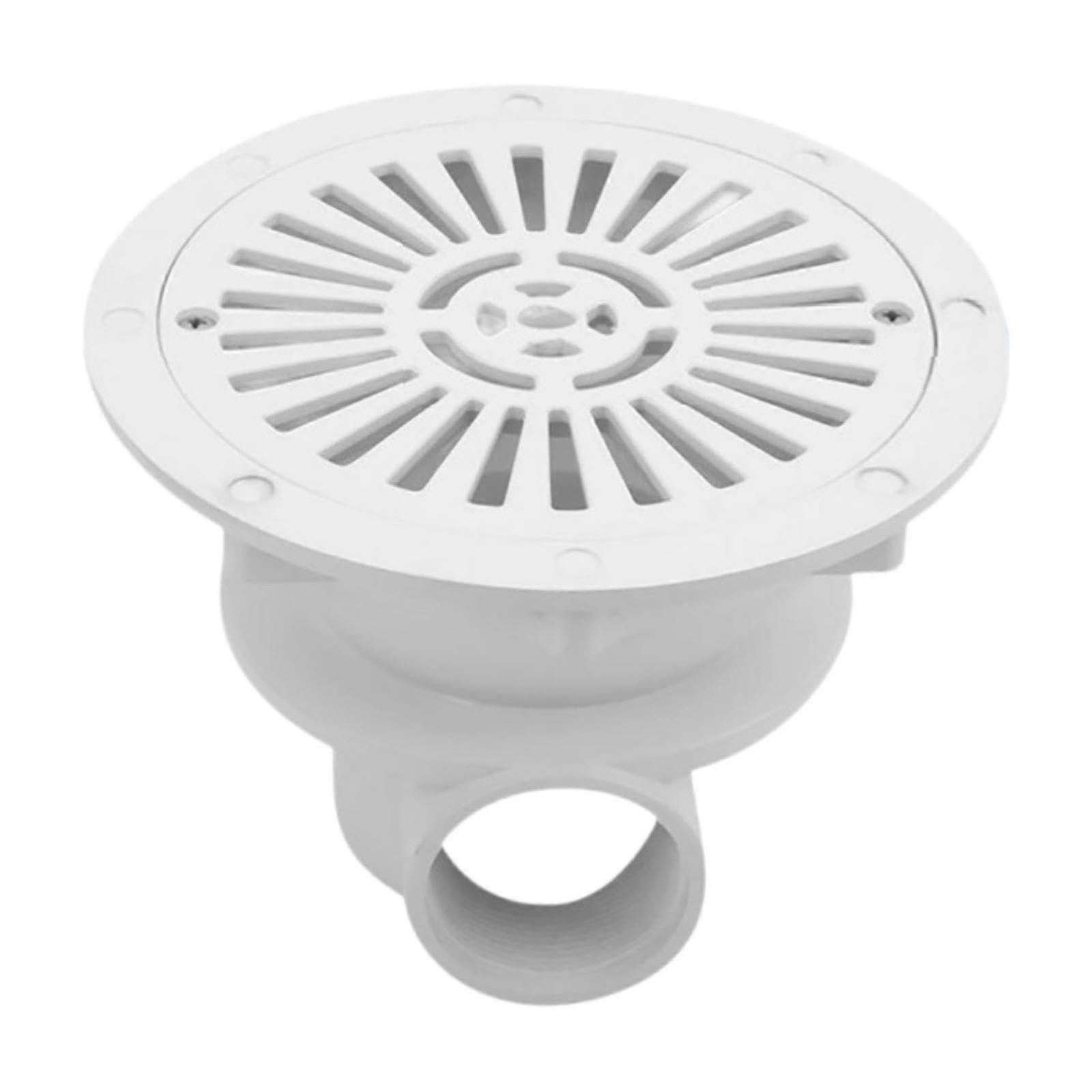 2 Inch Threaded White PP Pool Main Drain Cover Durable for Smooth Flow and Simple Setup