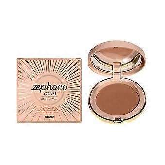 Zephoco Lightweight Matte Powder Foundation (mörk hudton): En mjuk, lätt foundation som smälter sömlöst in i en fin puderkonsistens.
