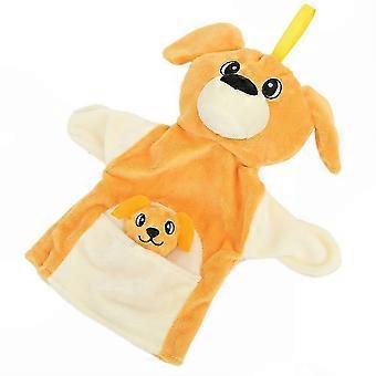 Yellow Animal Finger Puppet Sleeve Doll, 26x23cm Hand Toy