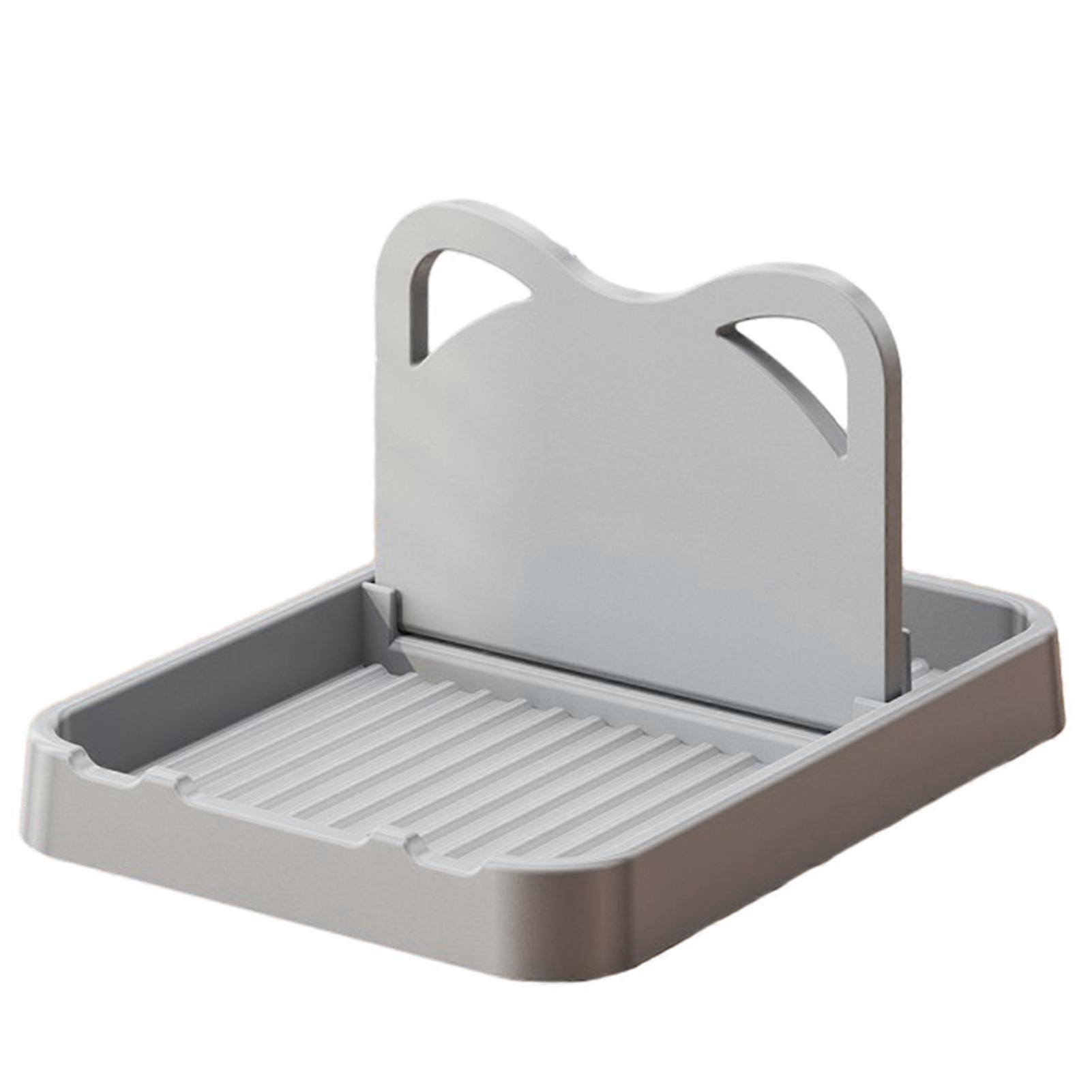 Simple Pot Lid Storage Rack Easy Cleaning Tableware Storage Shelf for Countertop