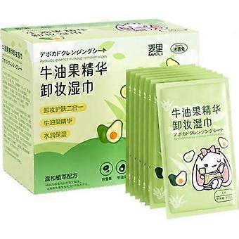 Avocado Makeup Remover Wipes, No-Rinse Gentle Cleansing & Moisturizing Facial Tissues 30pcs