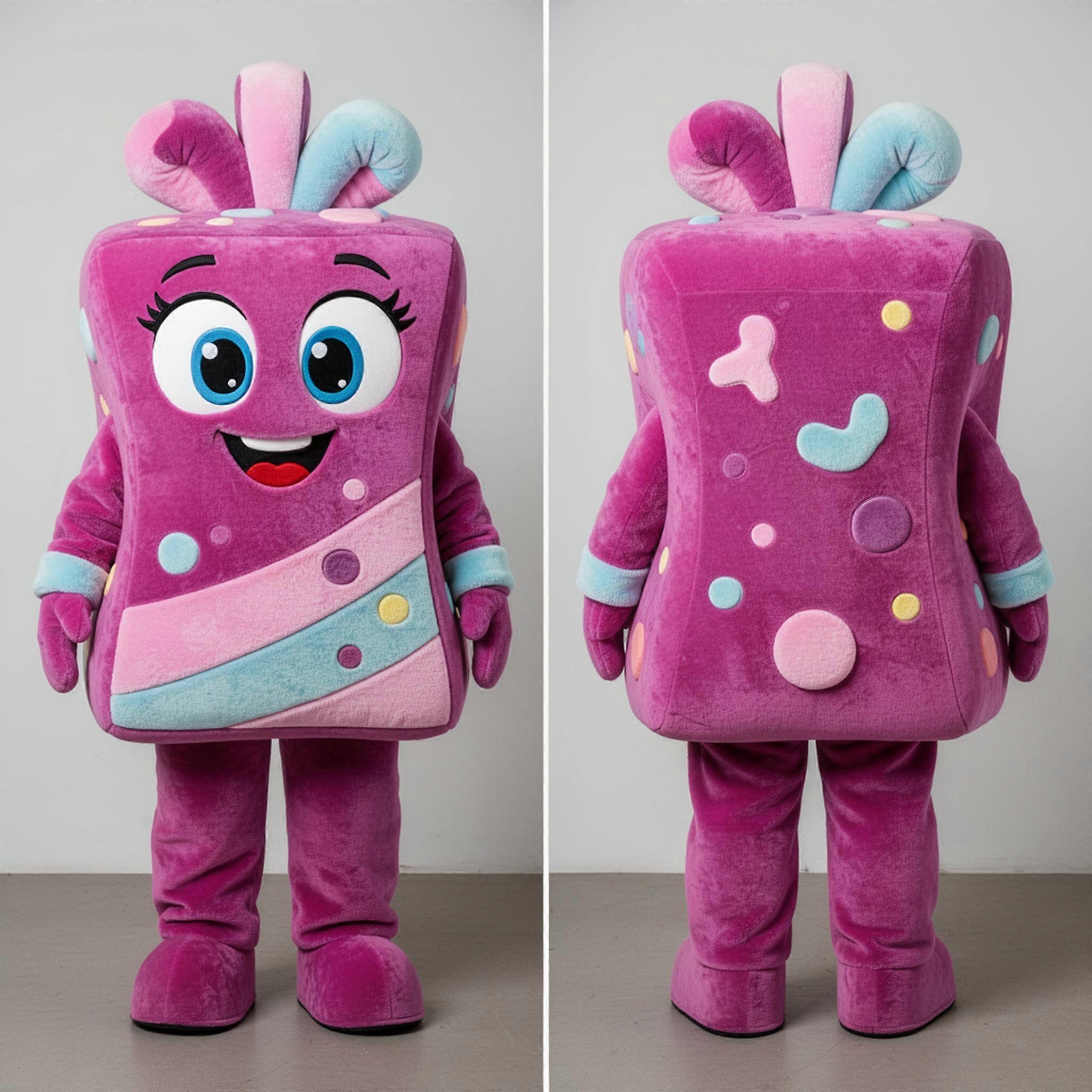 MASTICOT Magenta Plush Candy Box Mascot