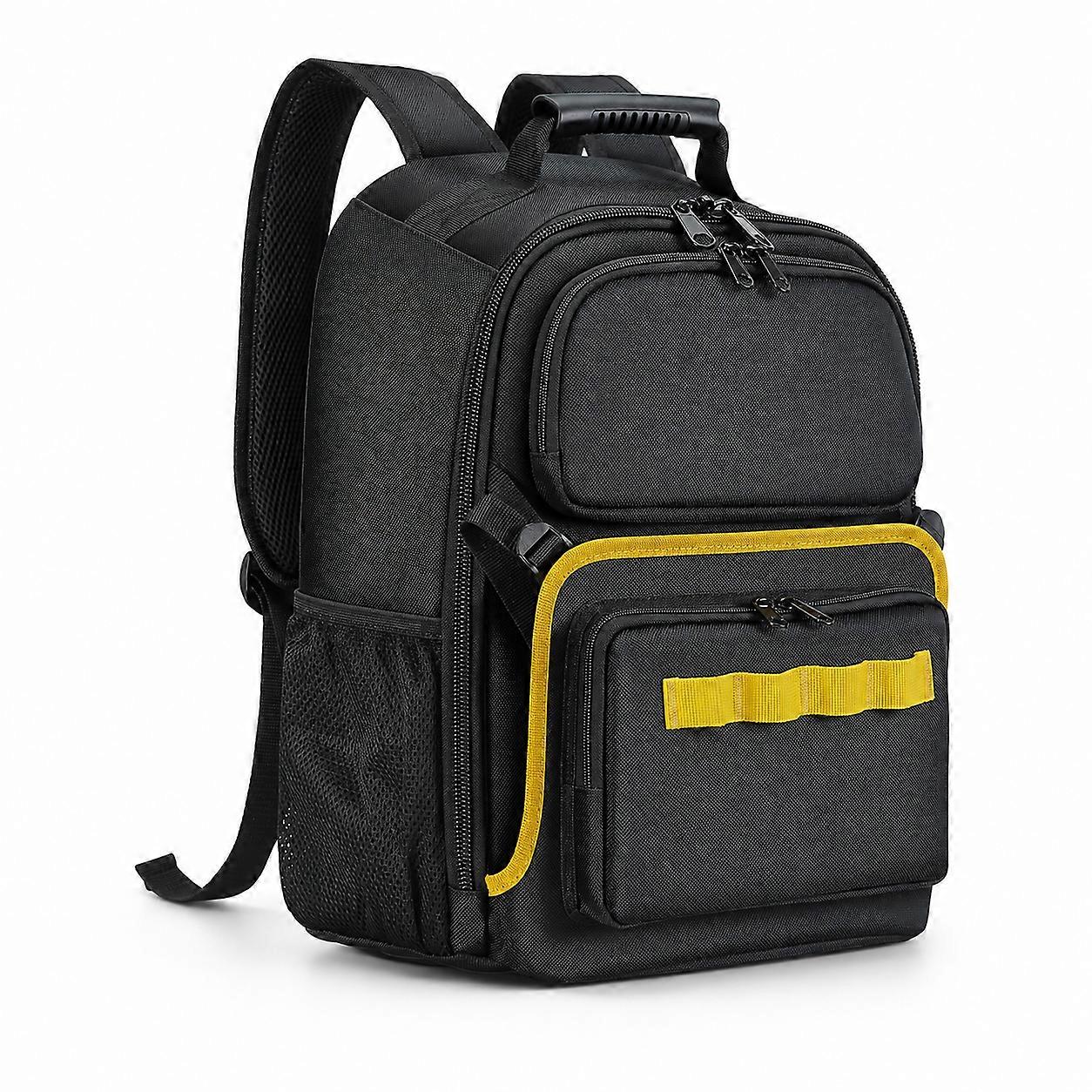 Electrician Tool Backpack with Front Elastic Tool Loops and Multi-Compartment Storage, WH110