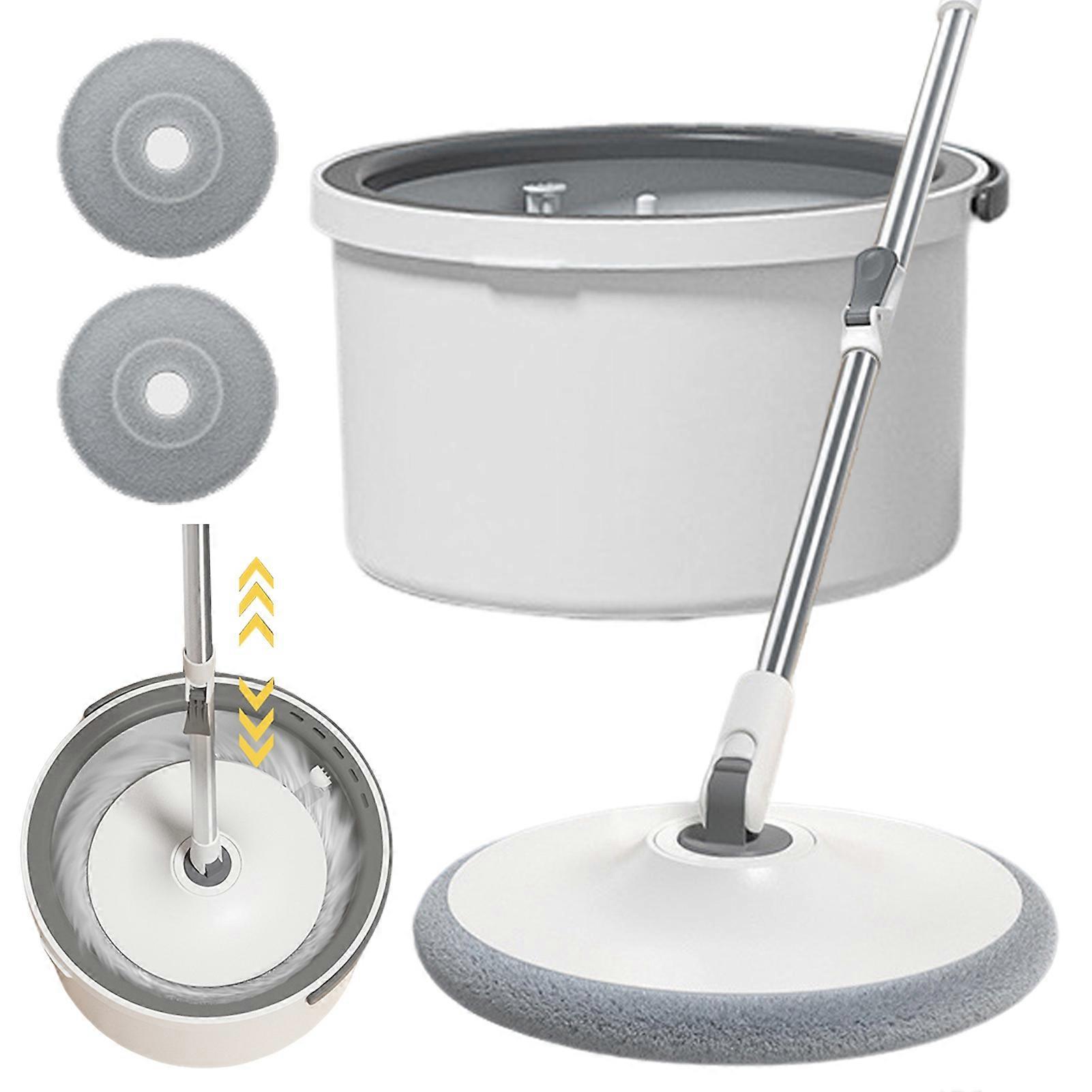 Retractable Handle Spin Mop, 360 Rotating Microfiber Floor Cleaning Tool