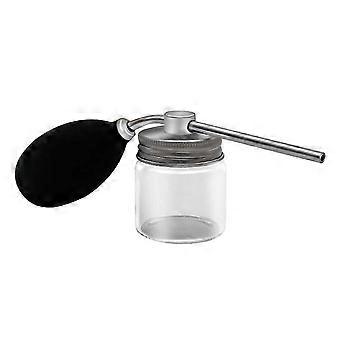 Aluminiumkappe Talkum Pulver Gebläse Puffer Barbers Talkum Dispenser Flasche
