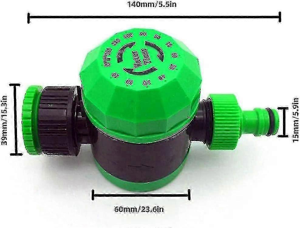 2 Hours Garden Automatic Watering Timer Mechanical Water Timer Garden Irrigation System Controller--