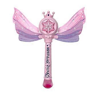 Kid Girls Bubble Fairy Wands - Aufregende LED- und Soundeffekt-Outdoor-Spielzeuge beleuchten