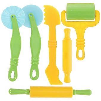 Kids Clay Modeling Tools Kit DIY Design Round Square NonToxic Plastic 1Set