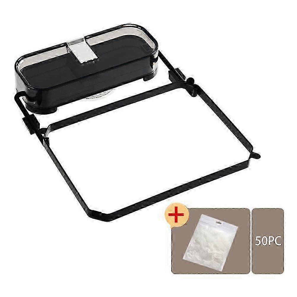Corner-Fit Suction Sink Strainer Rack