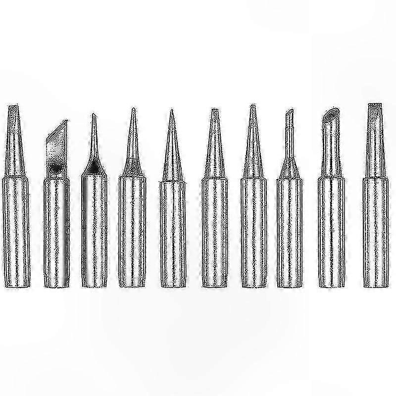 10pcs 900m Soldering Iron Tips Set Compatible with Multiple Models