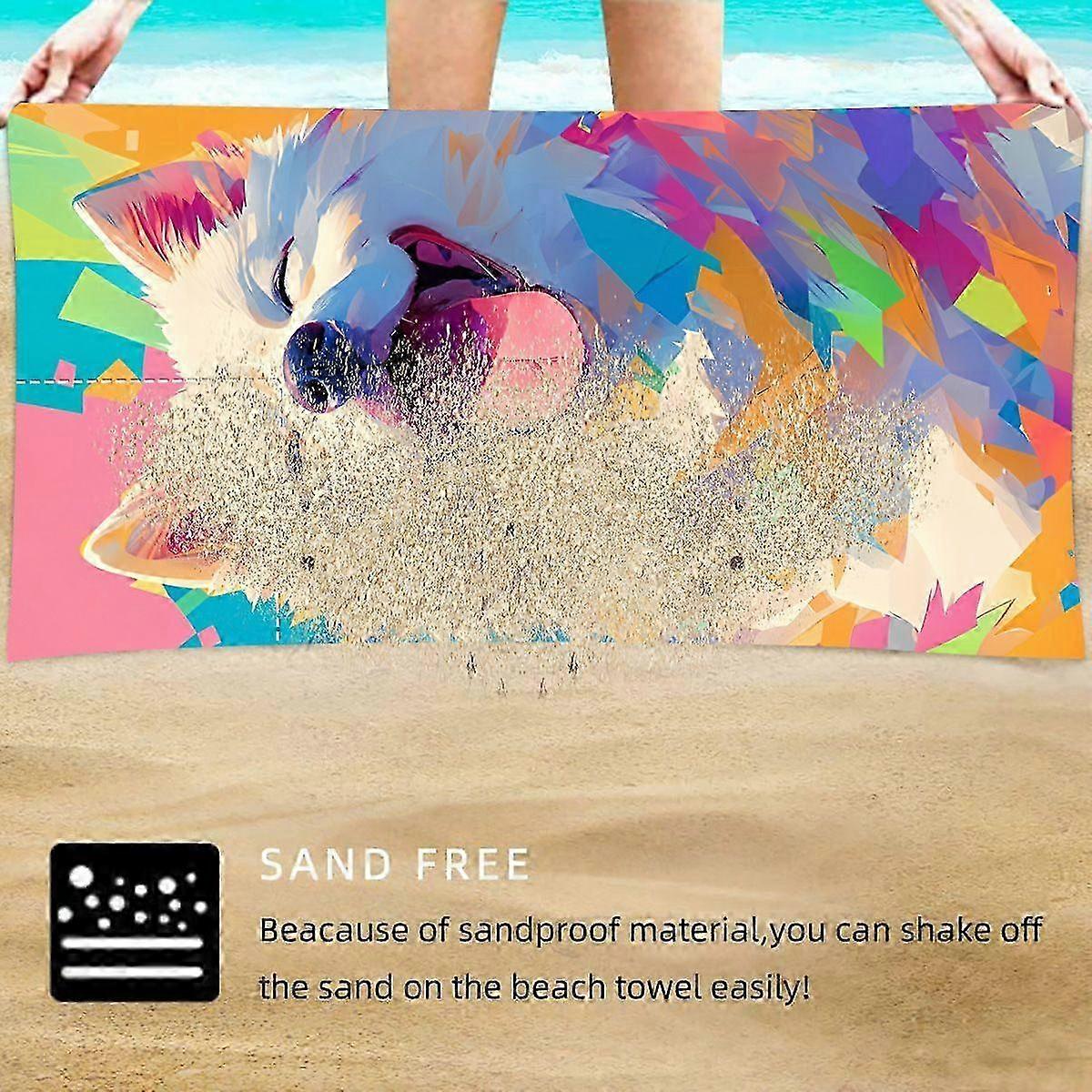 2-in-1 Microfiber Beach Towel Backpack