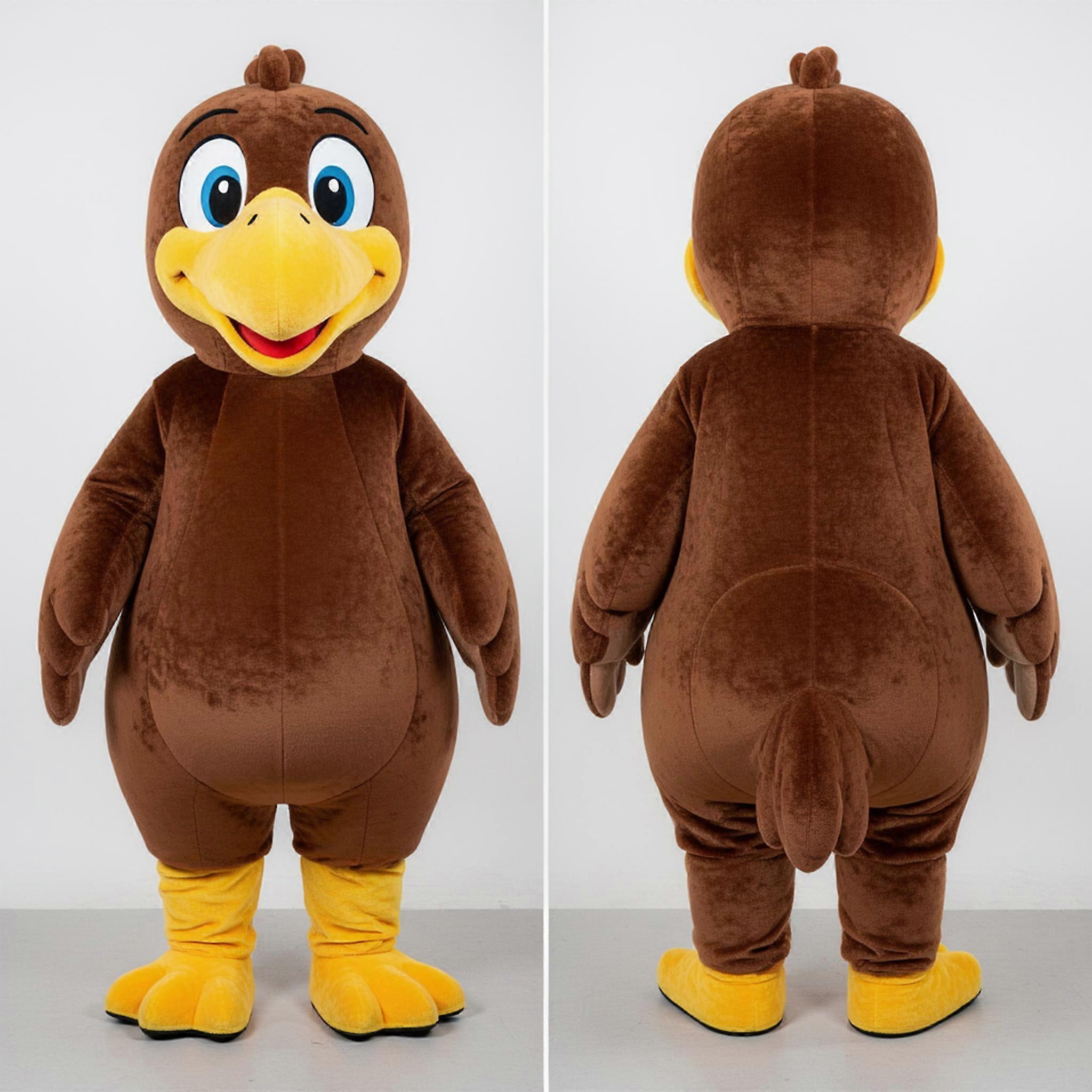 MASTICOT Warm Brown Cuddly Dodo Bird Mascot
