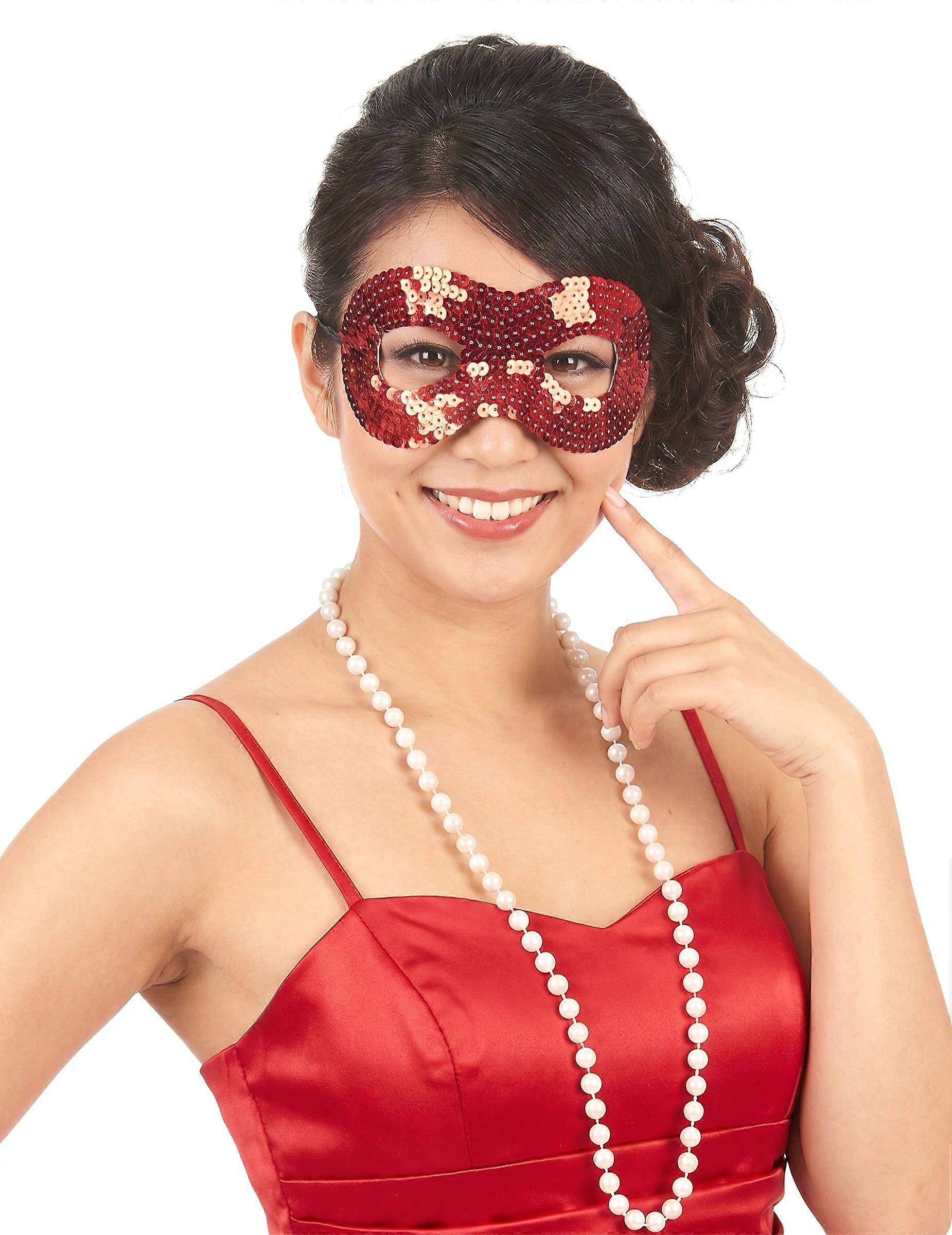 Adult red sequined wolf