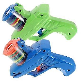 2 Sets Foam Disc Shooters: Plastic Disk Launcher Toy With Launcher And Foam Flying Disks Each For Backyard Outdoor Games And Activities ASG