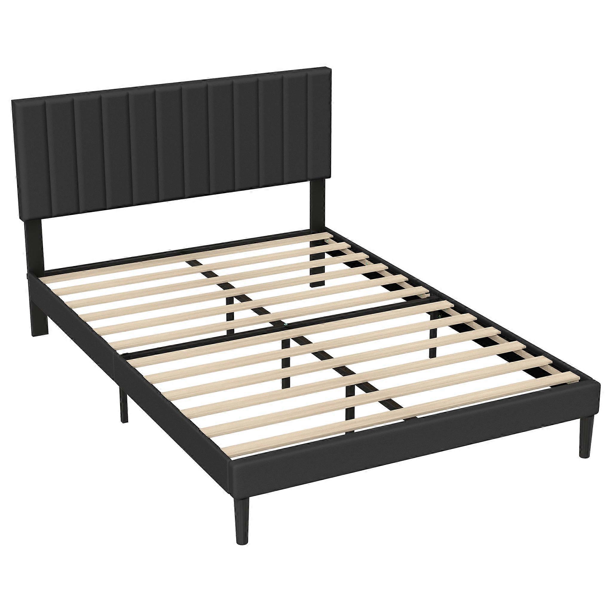 Gestoffeerd Bedframe - Gestoffeerd Bed - Bedframe Met Hoofdbord