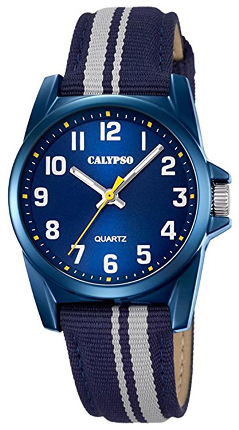 Calypso Junior Collection Quartz Analog Child Watch with Nylon K5707/7 Bracelet