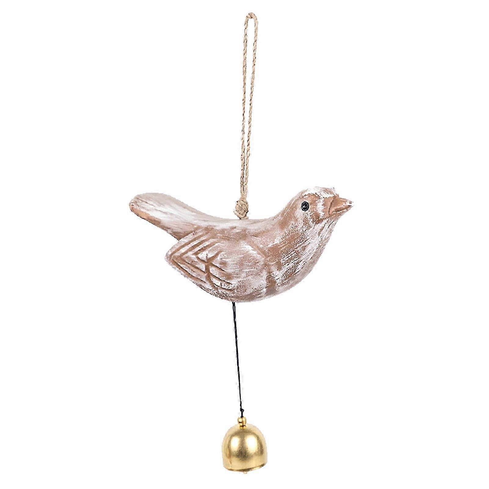 Rustic Wooden Bird Wind Chime