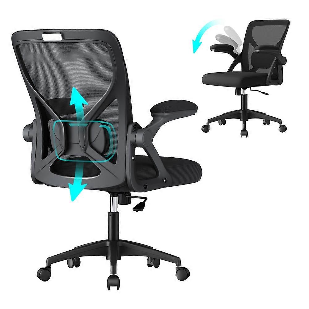 Office Chair, Ergonomic Mesh, Adjustable Lumbar, Ink Blac