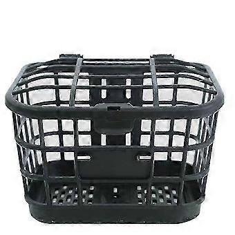 1 Set Large Capacity Anti Extrusion Bike Front Basket Black PC Detachable Bike Basket With Lid For Electric Bike 25-26