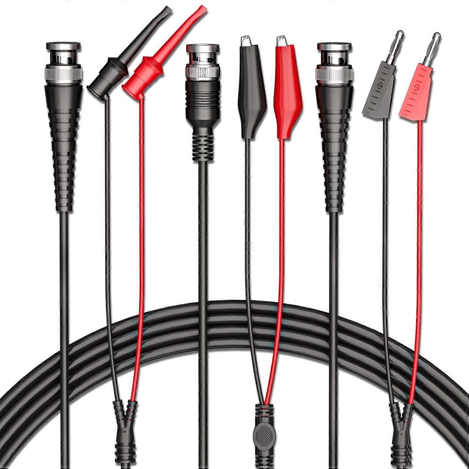 3PCS BNC Test Leads Set Oscilloscope Test Leads Kit