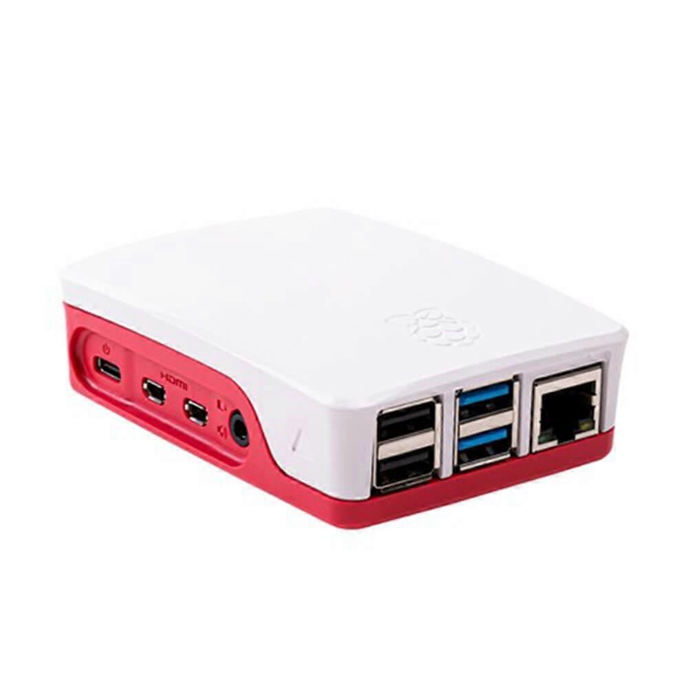 4B Official Raspberry Pi Case Red And White Removable Side Panels Abs Enclosure
